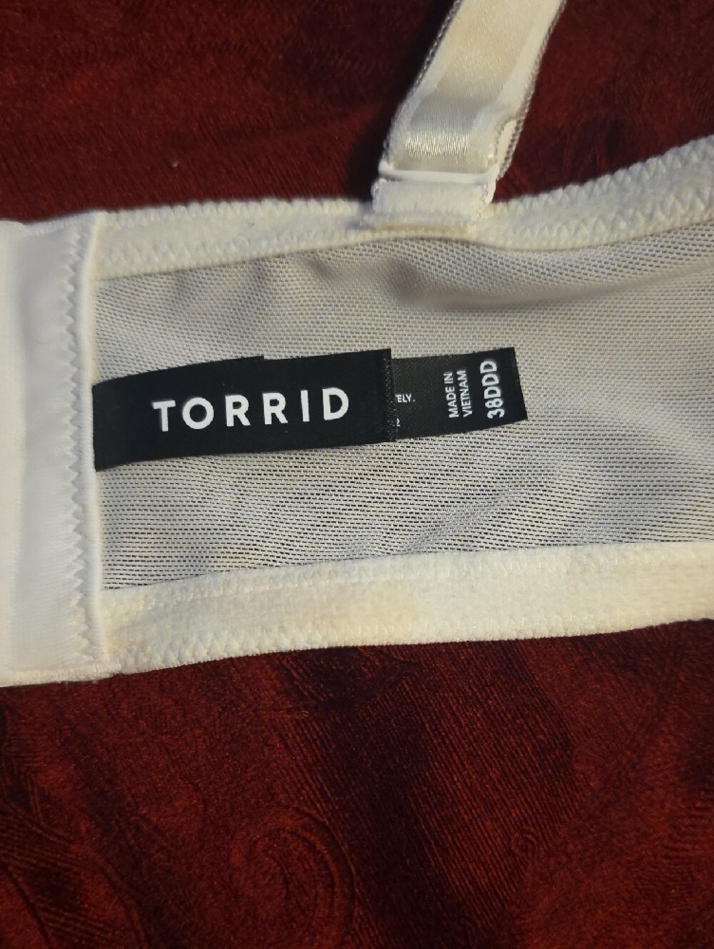torrid Ivory Lace Underwire Bra Size 38DDD - Picture 2 of 4
